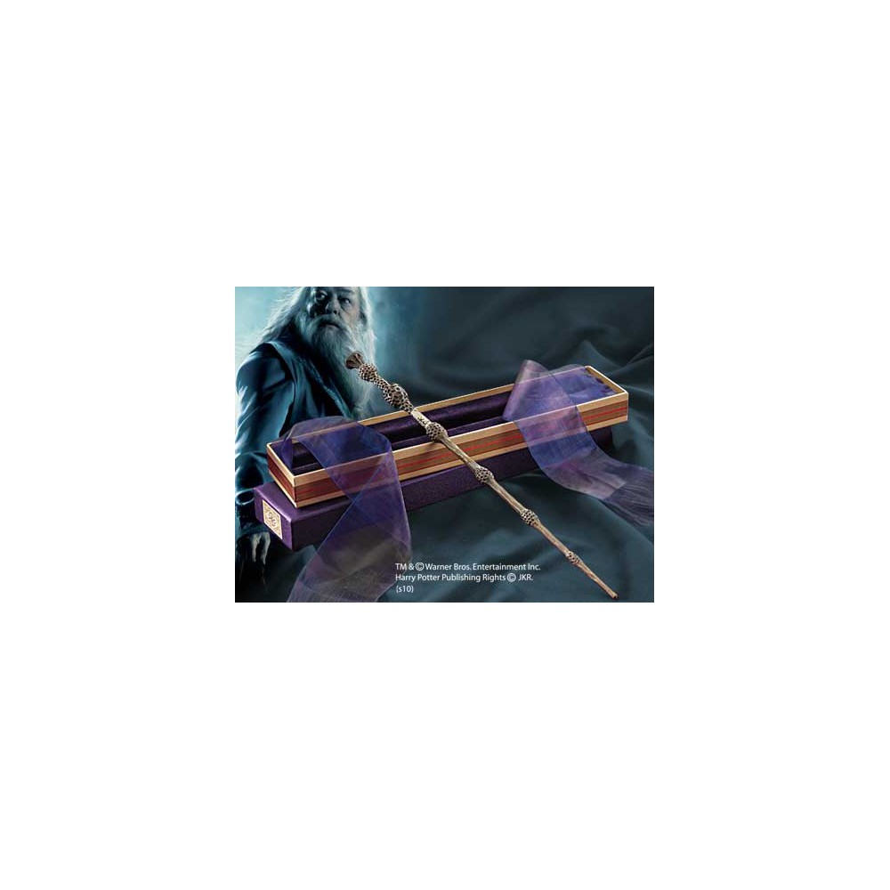 Replica the noble collection harry potter varita de albus dumbledore en caja de olivander