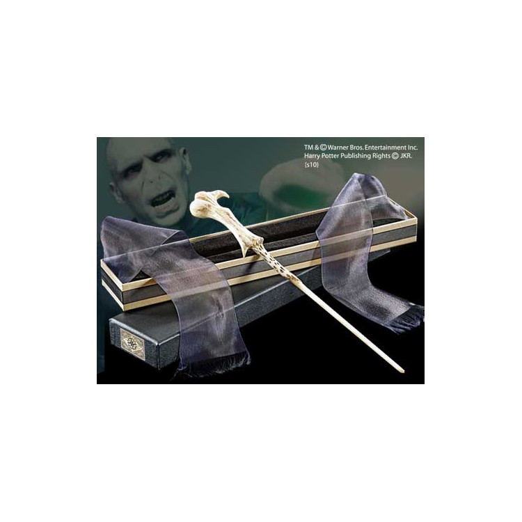 Replica the noble collection harry potter varita de lord voldemort en caja de olivander