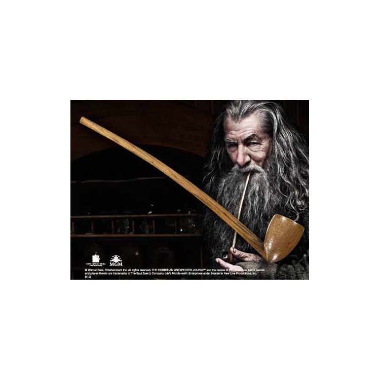 Replica the noble collection l hobbit pipa gandalf de 23 cm
