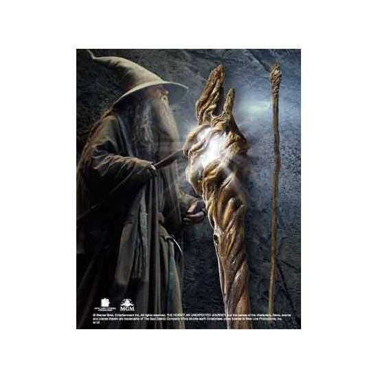 Replica the noble collection el hobbit vara de gandalf con luz 185 cm