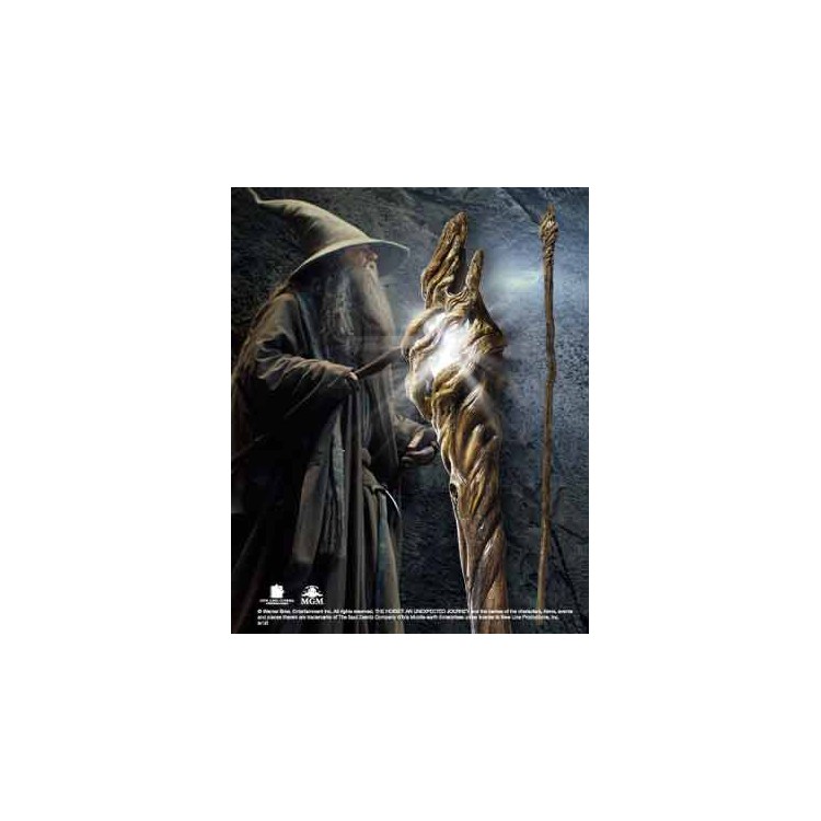 Replica the noble collection el hobbit vara de gandalf con luz 185 cm
