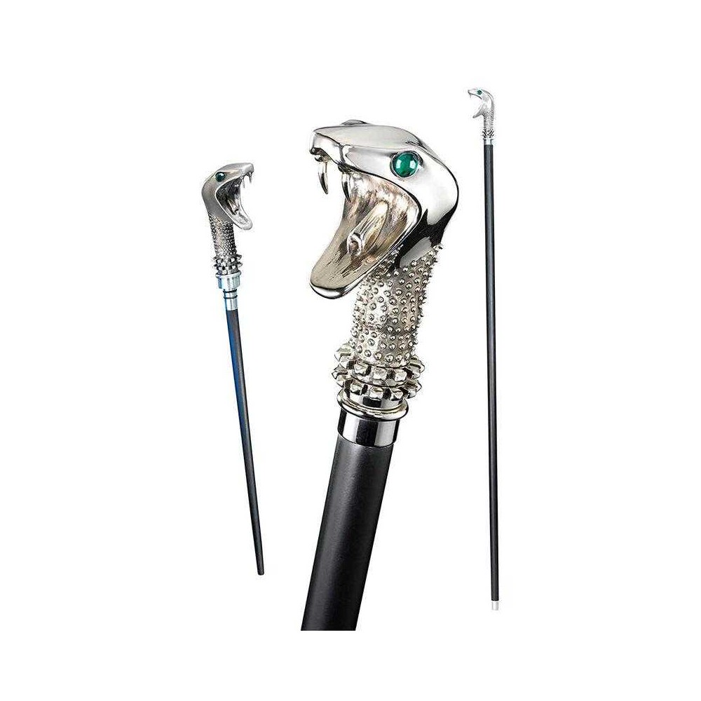 Replica the noble collection harry potter lucius malfoy baston con varita oculta 116 cm