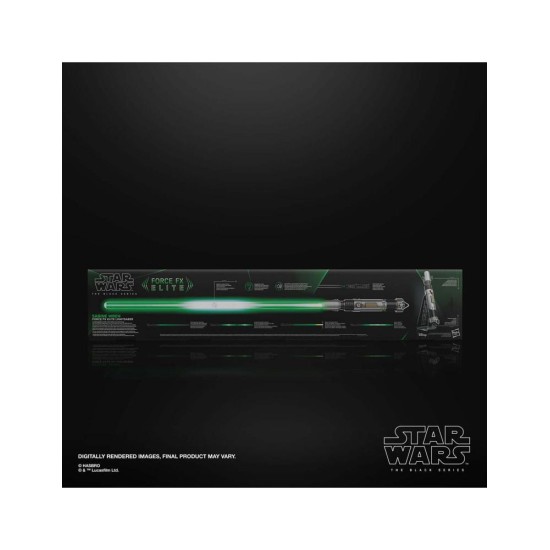 Replica sable de luz hasbro star wars black series force fx elite sabine wren