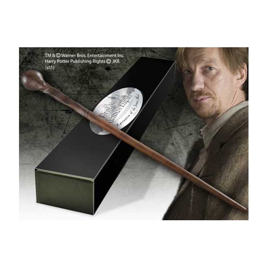 Replica the noble collection harry potter varita de profesor remus lupin varita con caja y placa de identificacion