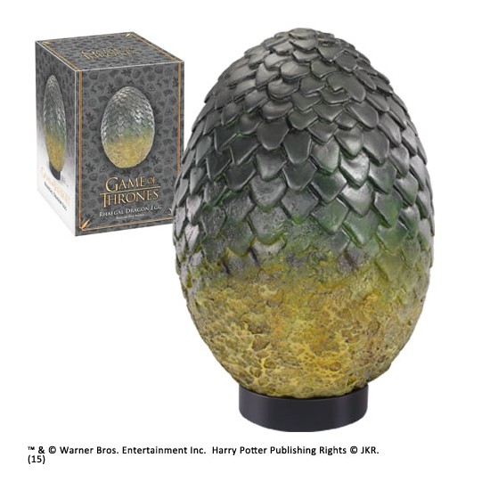 Réplica the noble collection juego de tronos huevo de dragon rhaegal 20.32 cm