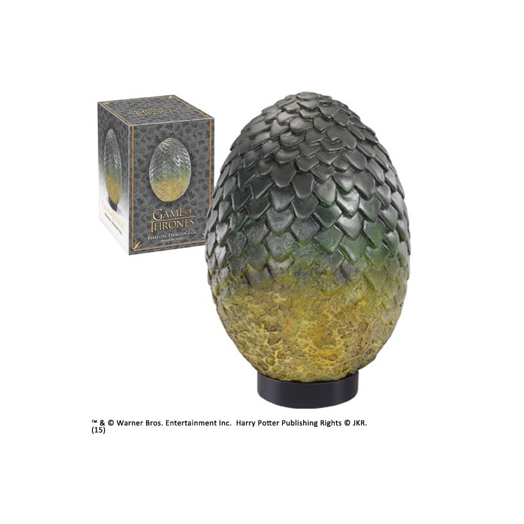 Réplica the noble collection juego de tronos huevo de dragon rhaegal 20.32 cm