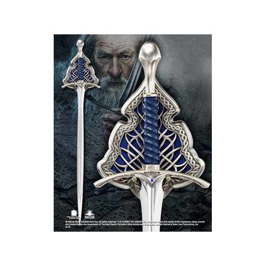 Replica espada the noble collection gandalf glamdring edición especial tamaño real de 120 cm en acero