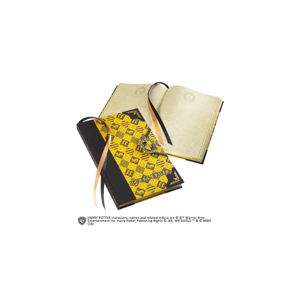 Libreta diario the noble collection harry potter hufflepuff cierre especial