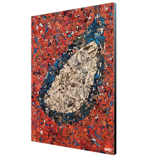 Panel 35x50 cm semic studio marvel mythic cover art 25 amazing spider - man 700 wood