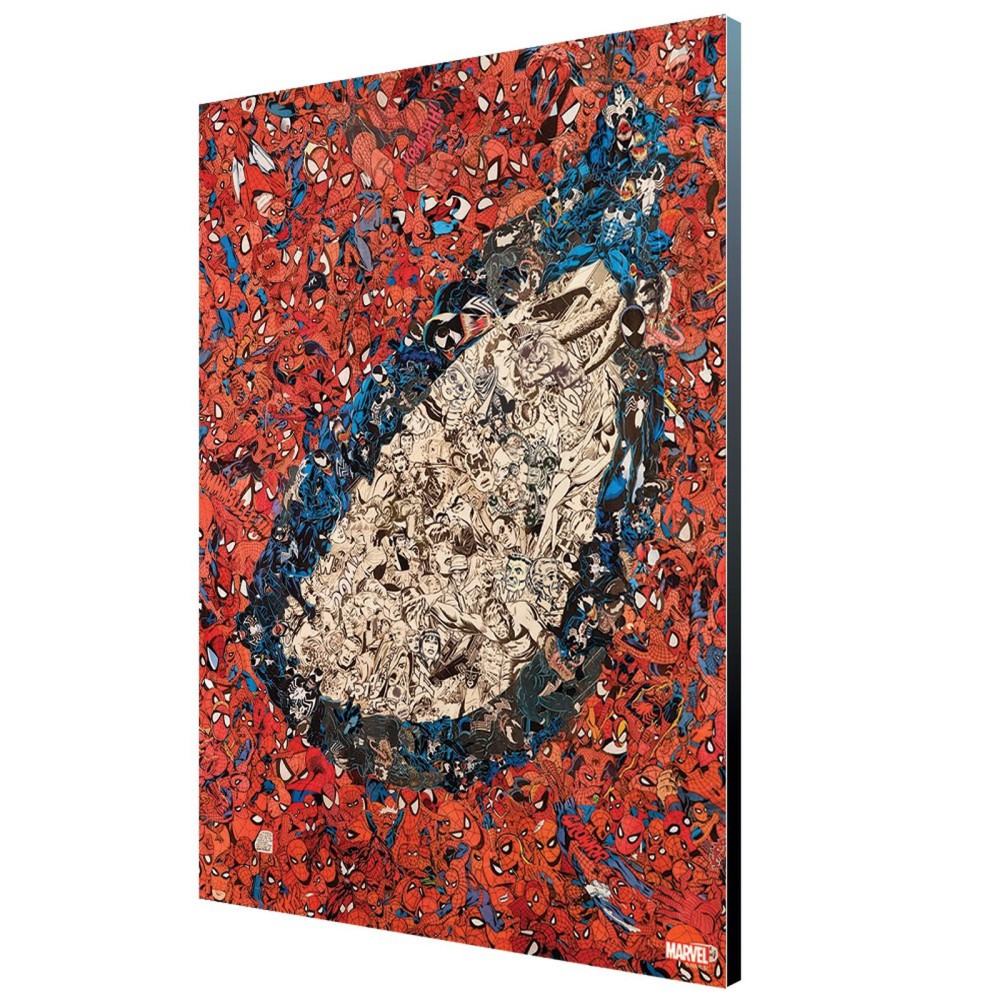 Panel 35x50 cm semic studio marvel mythic cover art 25 amazing spider - man 700 wood