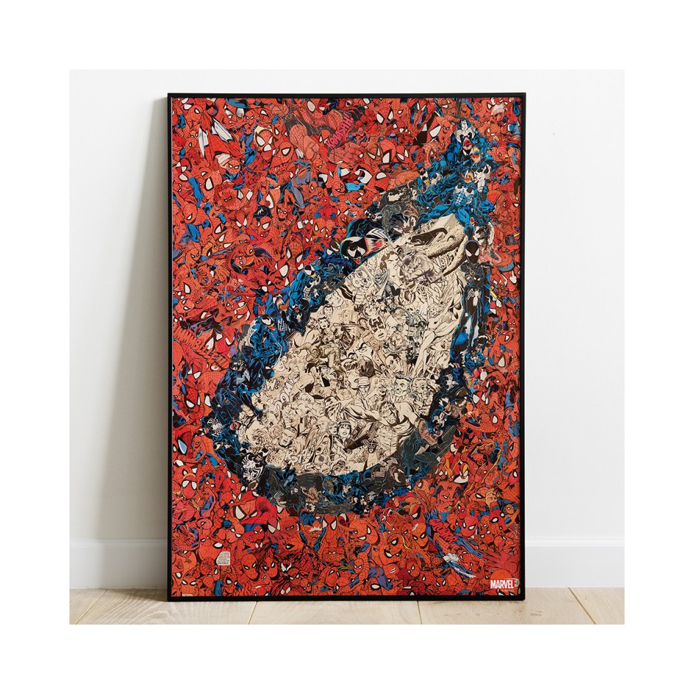 Panel 35x50 cm semic studio marvel mythic cover art 25 amazing spider - man 700 wood