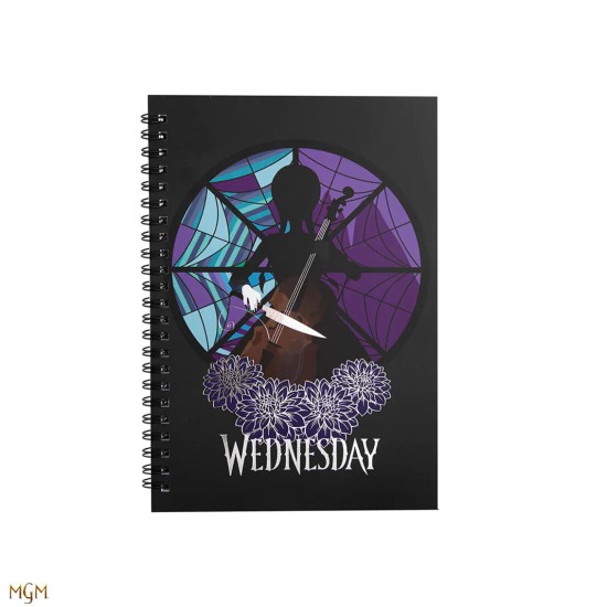 Libreta cinereplicas wednesday addams -  miercoles y violonchelo