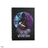 Libreta cinereplicas wednesday addams -  miercoles y violonchelo