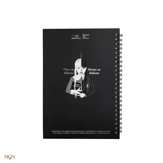 Libreta cinereplicas wednesday addams -  miercoles y violonchelo
