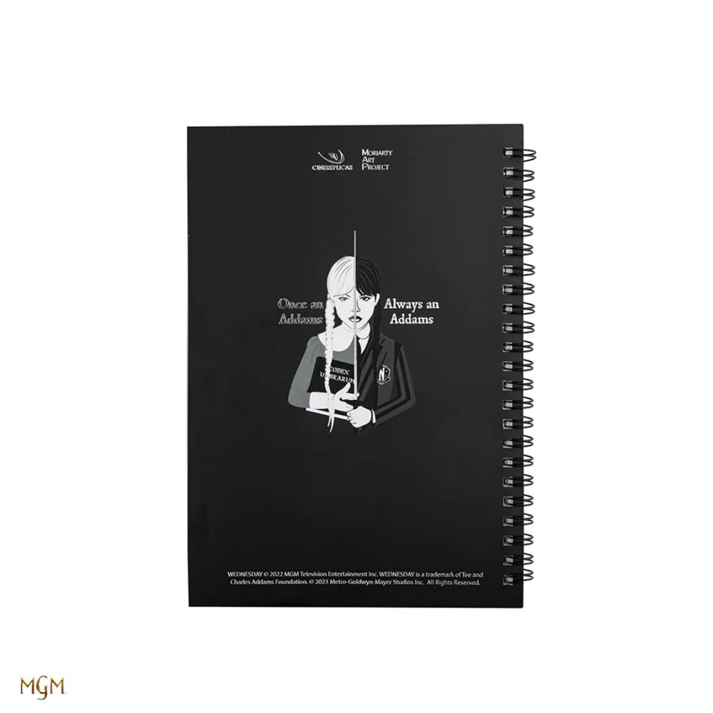Libreta cinereplicas wednesday addams -  miercoles y violonchelo