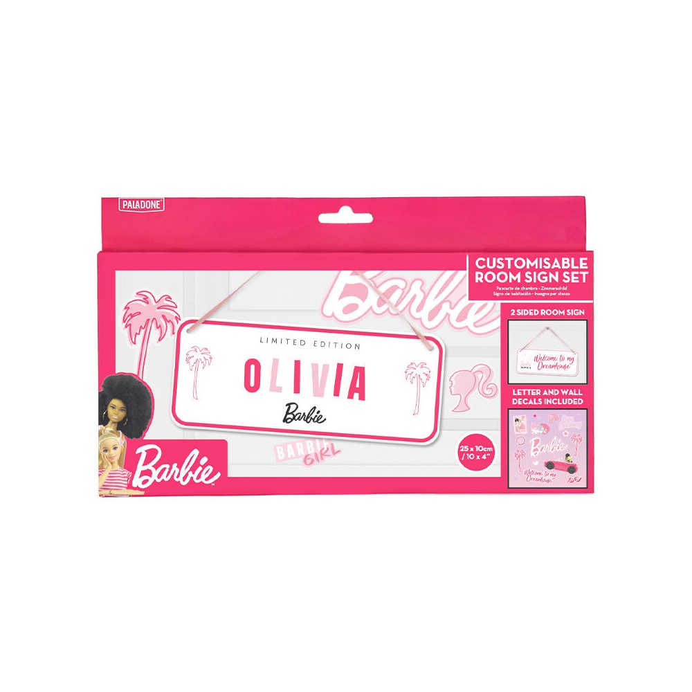 Letrero para dormitorio paladone barbie