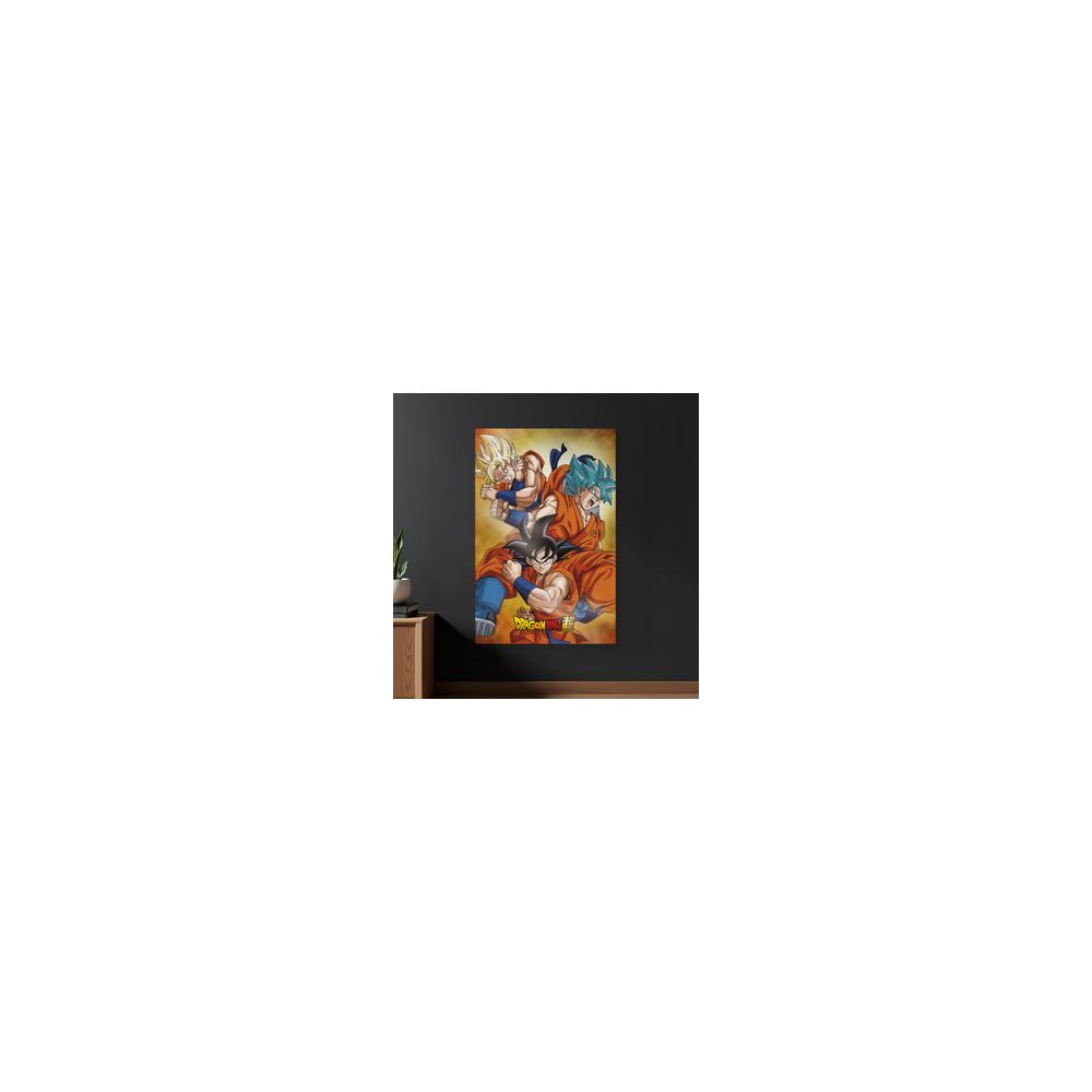 Poster 3d 58x38 cm champa goku states dragon ball super