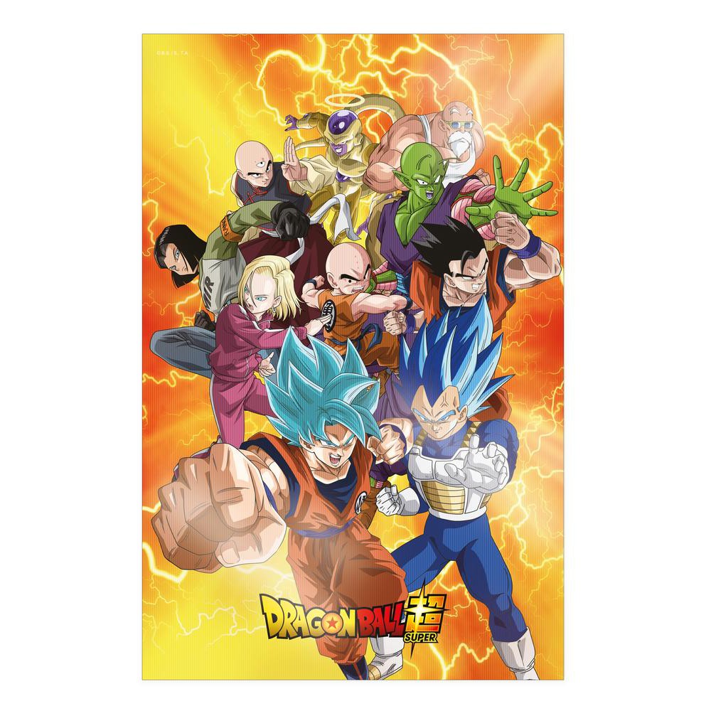 Poster 3d 58x38cm universal survival heroes dragon ball super