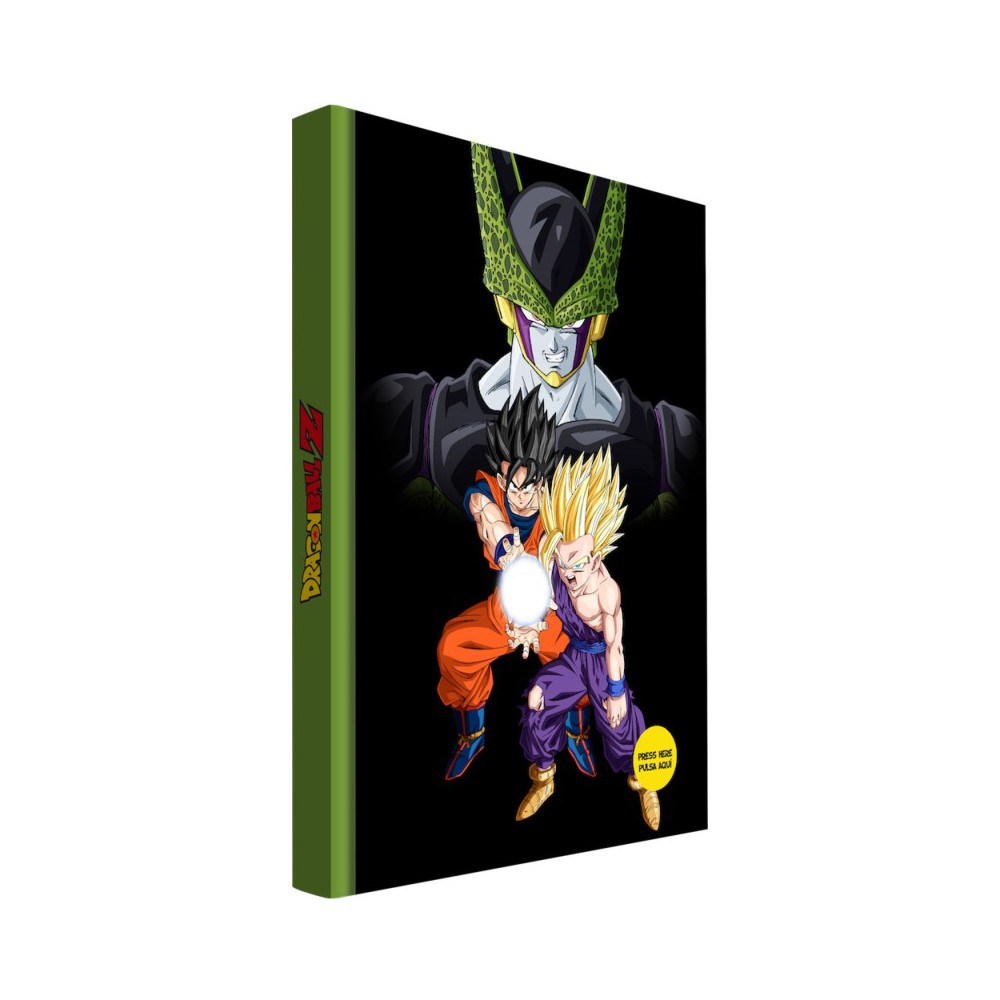 Libreta sd toys dragon ball z batalla final cell con luz