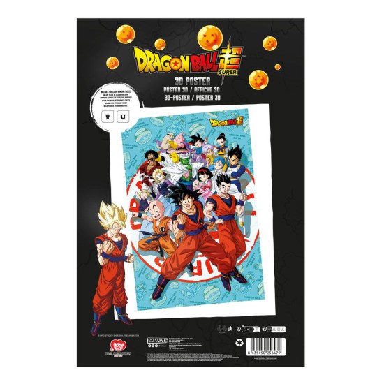 Poster 3d 58x38cm universe survival dragon ball super