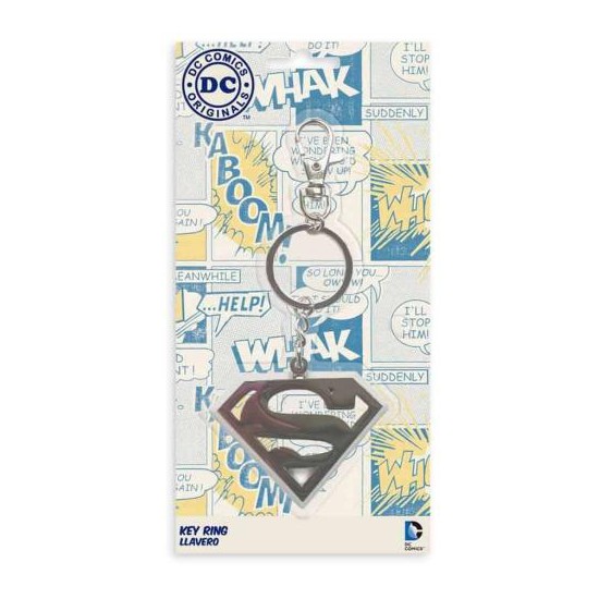 Llavero mosqueton sd toys dc comics superman logo